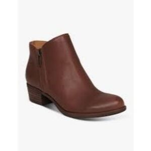 Lucky Brand Tan Brown Leather Barough Booties